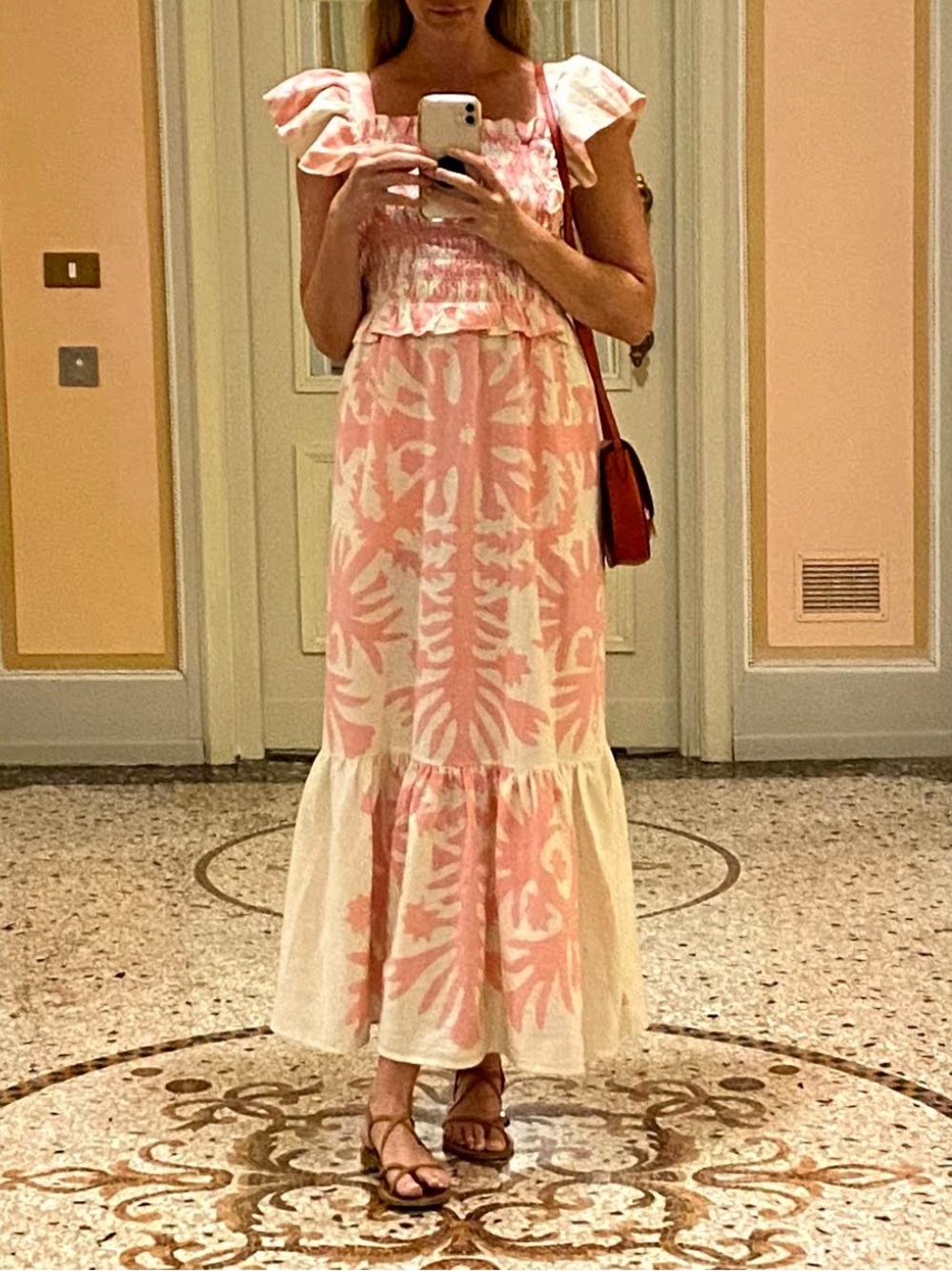Sea Pink Ruffle Maxi Dress - Picture 3 of 12